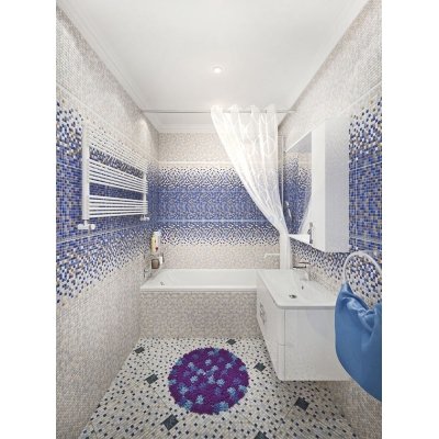 Керамическая плитка Гламур Керамин для ванной комнаты